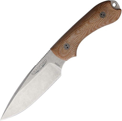 Bradford Knives Guardian 3 Natural Micarta Fixed Blade Knife [3FE-104-N690]