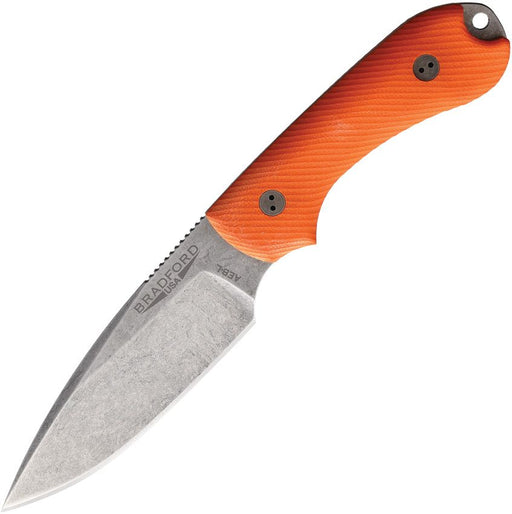 Bradford Knives Guardian 3 3D Orange Fixed Blade Knife [3FE-105-AEBL]
