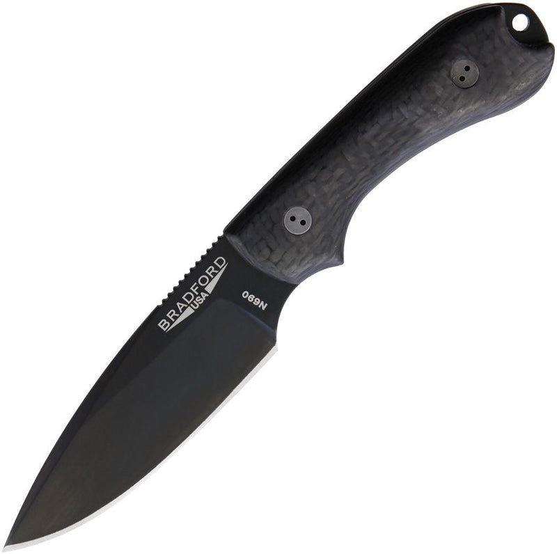 Bradford Knives Guardian 3 DLC 3D Carbon Fiber Fixed Blade Knife [3FE-116B-N690]