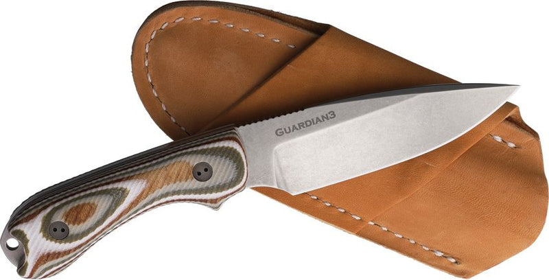 Bradford Knives Guardian 3 Snow Camo Fixed Blade Knife [3FE-127-N690]