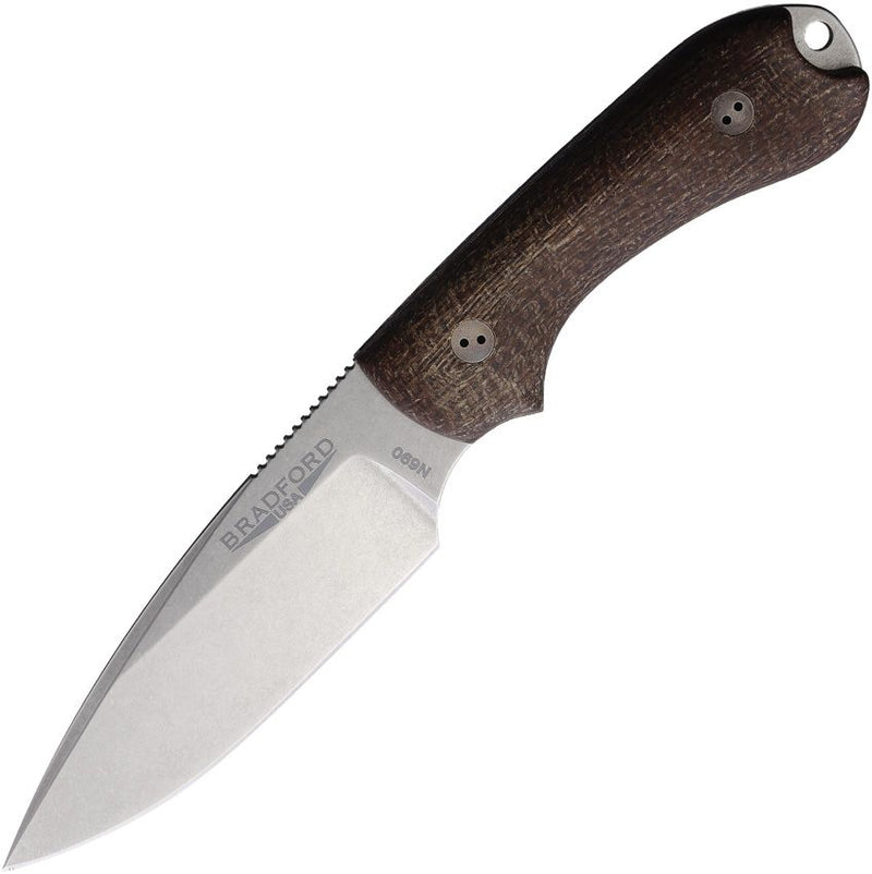 Bradford Knives Guardian 3 Natural Burlap Fixed Blade Knife [3FE-132-N690]