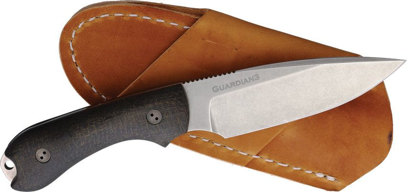 Bradford Knives Guardian 3 OD Burlap Fixed Blade Knife [3FE-134-N690]