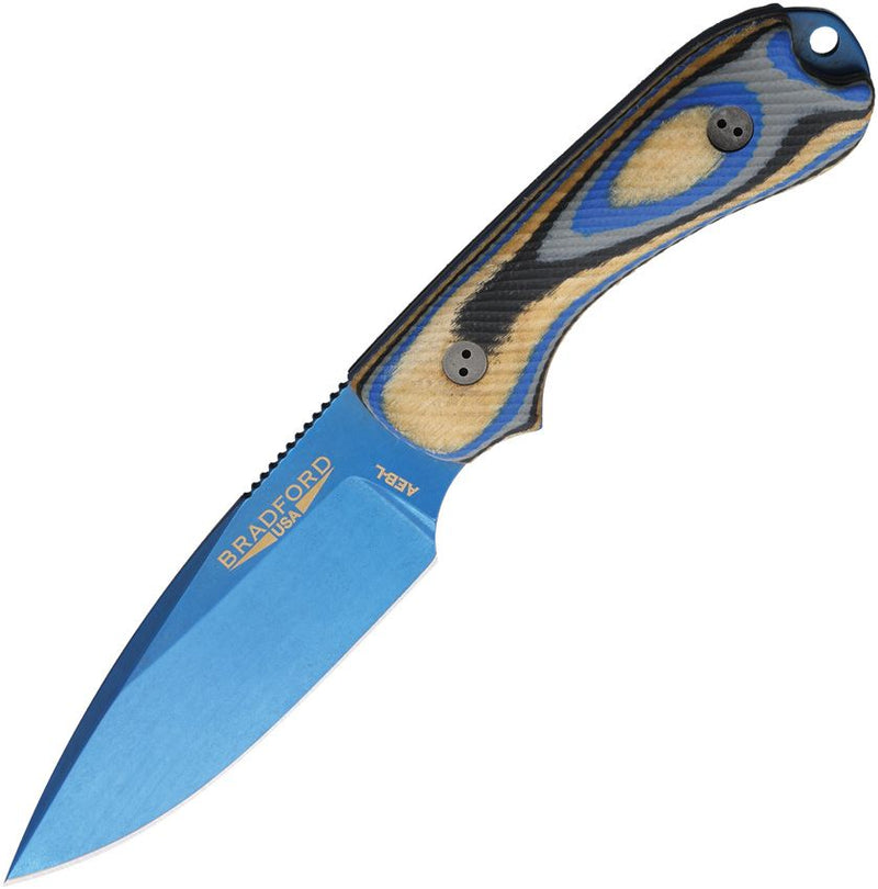 Bradford Knives Guardian 3 Blue PVD Fixed Blade Knife [3FE-201P-AEBL]