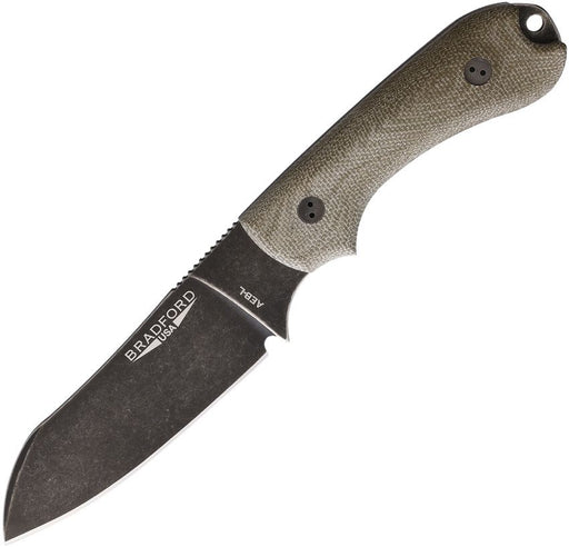 Bradford Knives Guardian 3 Nimbus 3D OD Green Fixed Blade Knife [3SF-102N-AEBL]