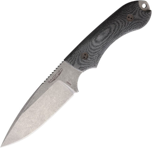 Bradford Knives Guardian 4.2 3D Black Micarta Fixed Blade Knife [4.2FE-101-N690]