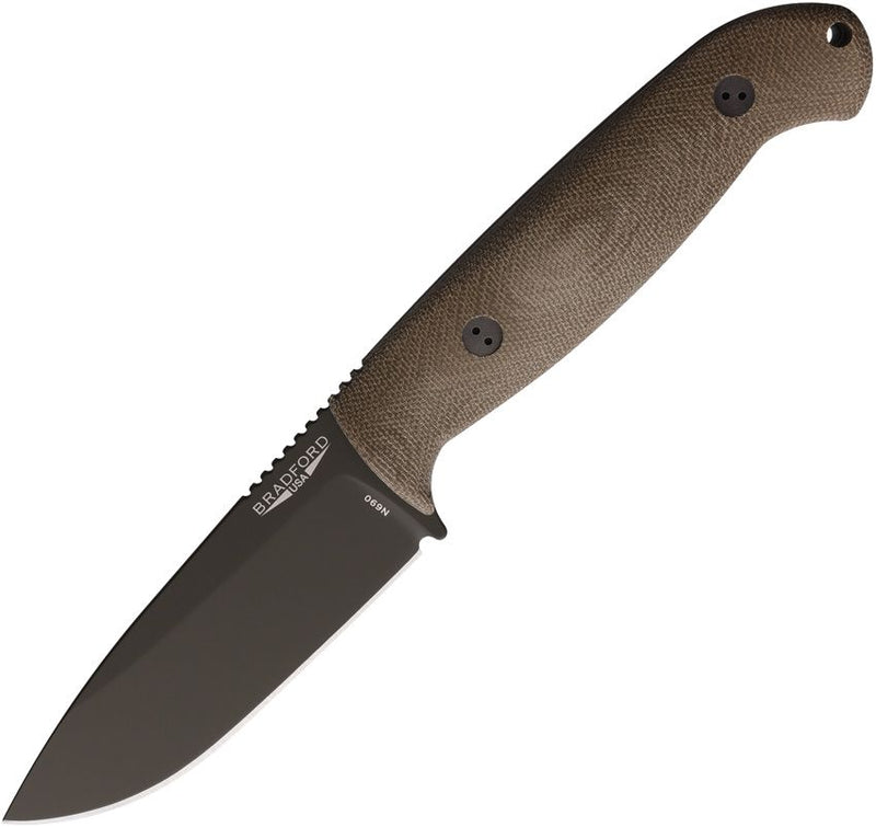 Bradford Knives Guardian 4.5 OD Cerakote Fixed Blade Knife [4.5S-102OD-N690]