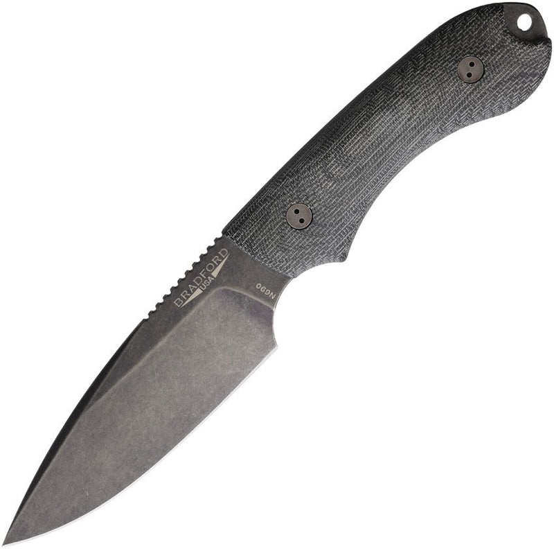 Bradford Knives Guardian 4 3D Black Micarta Fixed Blade Knife [4FE-101N-N690]