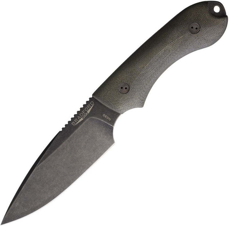 Bradford Knives Guardian 4 3D OD Micarta Fixed Blade Knife [4FE-102N-N690]
