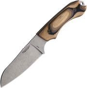 Bradford Knives Guardian 4 Sheepsfoot Camo Wood (4.75" Bohler N690 stainless) Fixed Blade Knife [4SF-115-N690] - product view 1