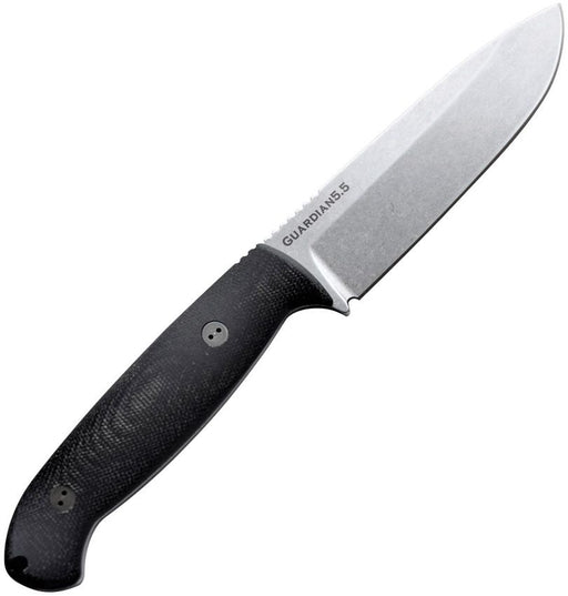 Bradford Knives Guardian 5.5 3D Black Fixed Blade Knife [5.5S-101-N690]