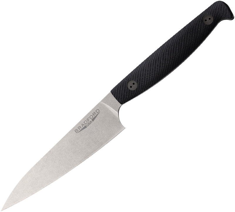 Bradford Knives Paring Kitchen Knife Black G10 Black G10 (3.75" AEB-L stainless) [AEBL-PARING-G10] - product view 1