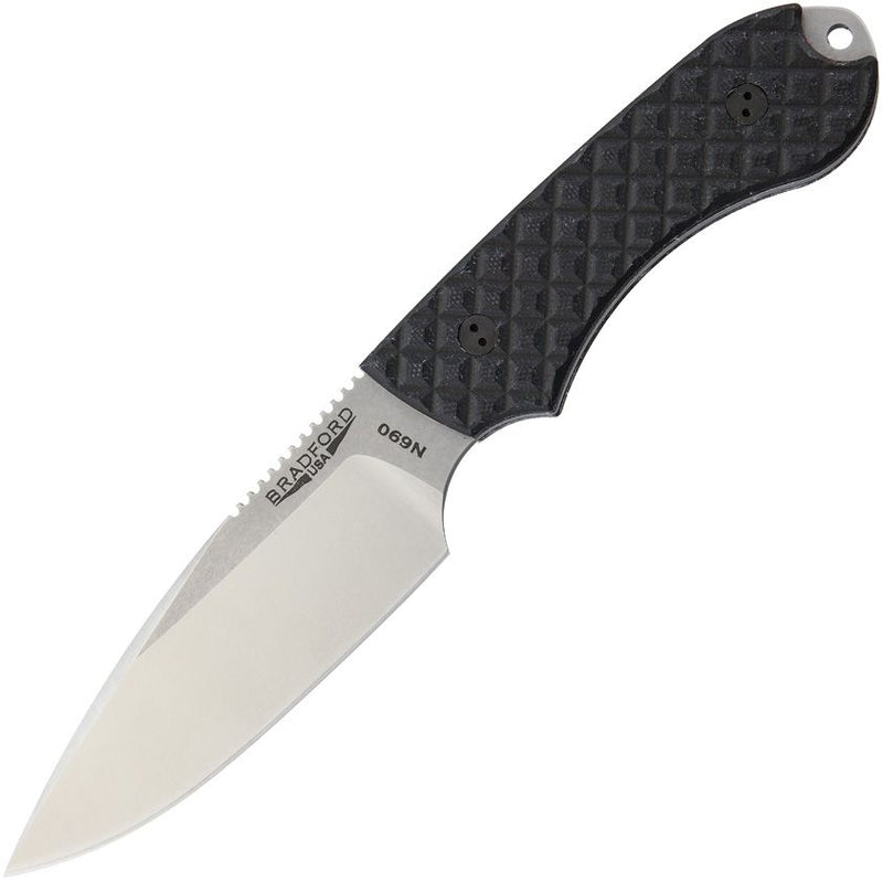 Bradford Knives Guardian 4 Black Fixed Blade Knife [4FE-001-N690]