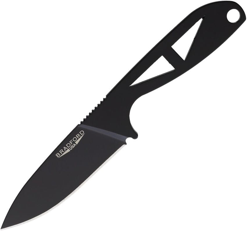 Bradford Knives G-Necker NitroV Black DLC Fixed Blade Knife [GNECKER- DLC]