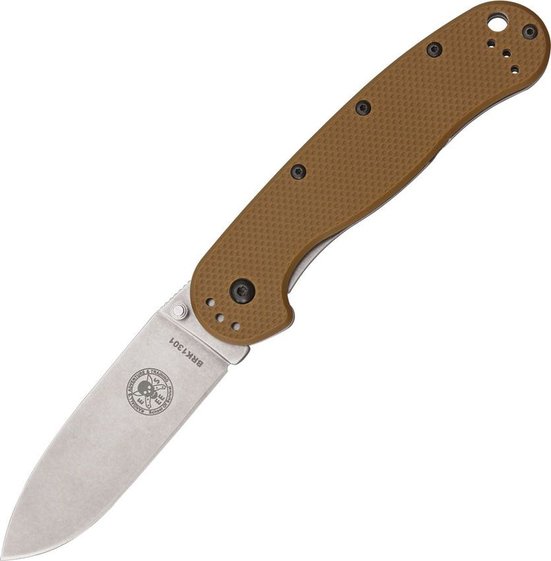 BRK × ESEE Avispa Framelock Brown D2 [BRK1302CB D2]