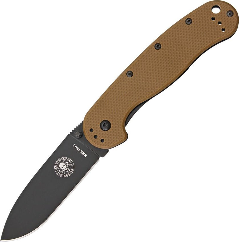 BRK × ESEE Avispa Framelock Br/Blk D2 [BRK1302CB D2 BLACK]