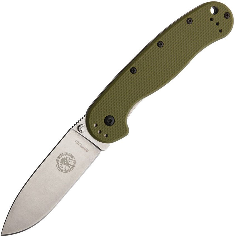 BRK × ESEE Avispa Framelock Green D2 [BRK1302OD  GREEN D2]