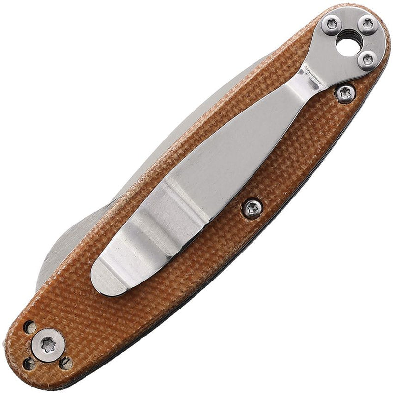BRK × ESEE Churp Linerlock Brown Folding Knife [BRKC2 BROWN MICARTA]