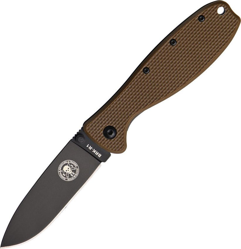 BRK × ESEE Zancudo Framelock Folding Knife [BRKR1CBB COYOTE BROWN/ BLK BLD]