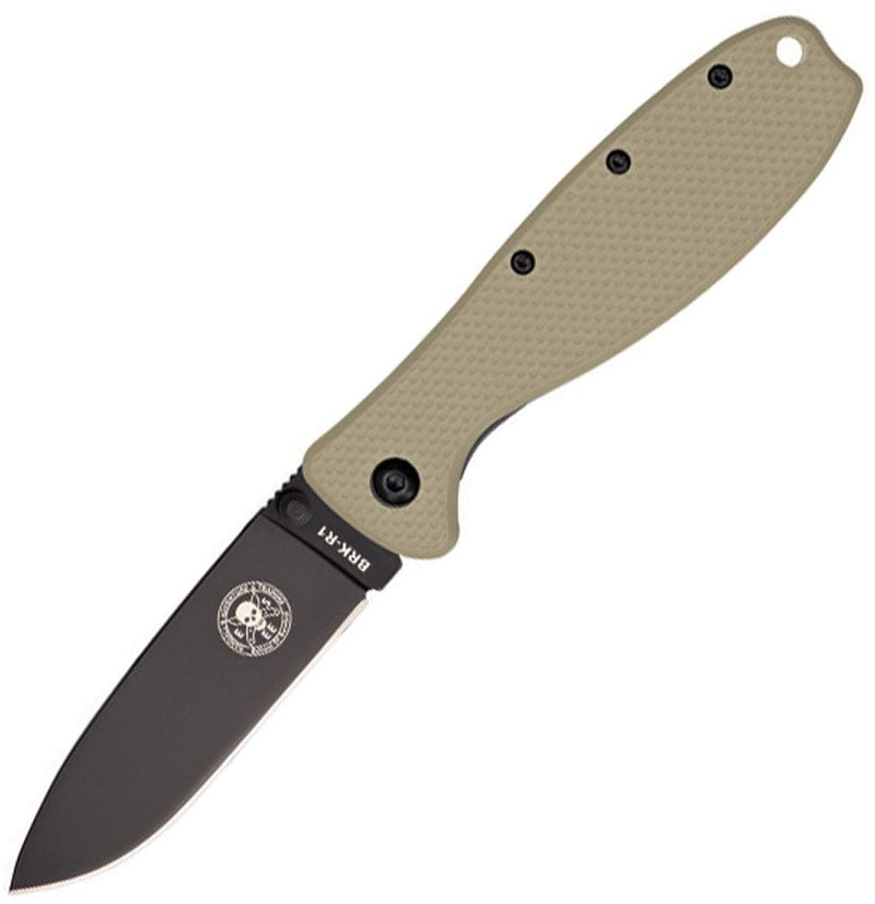 BRK × ESEE Zancudo Framelock Folding Knife [BRKR1DTB DESERT TAN BLK BLADE]