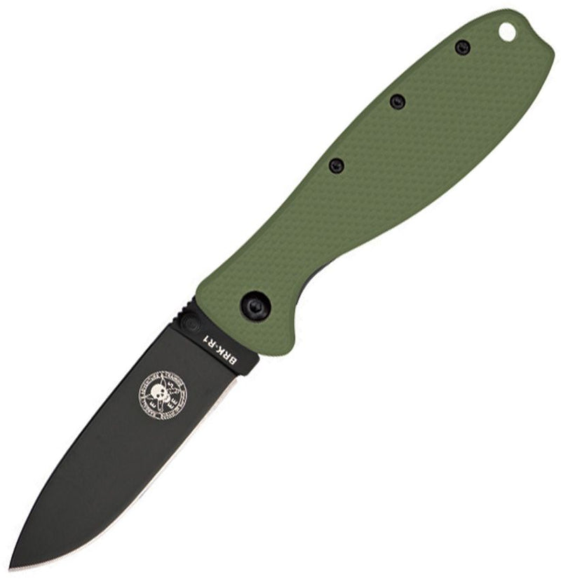 BRK × ESEE Zancudo Framelock Folding Knife [BRKR1ODB OD GREEN/ BLACK BLADE]