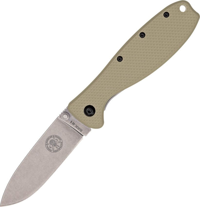 BRK × ESEE Zancudo Framelock Tan D2 Folding Knife [BRKR2DT D2]