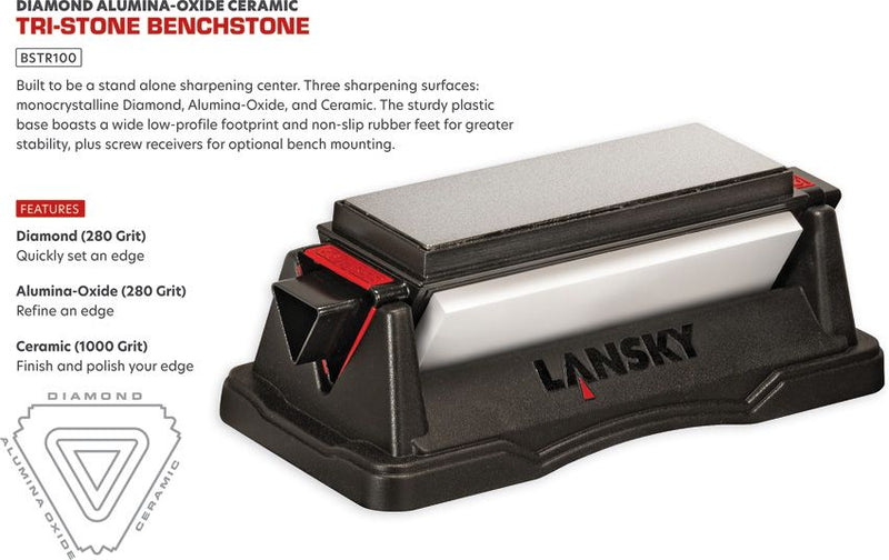 Lansky BS-TR100 Tri-Stone BenchStone [BS-TR100]