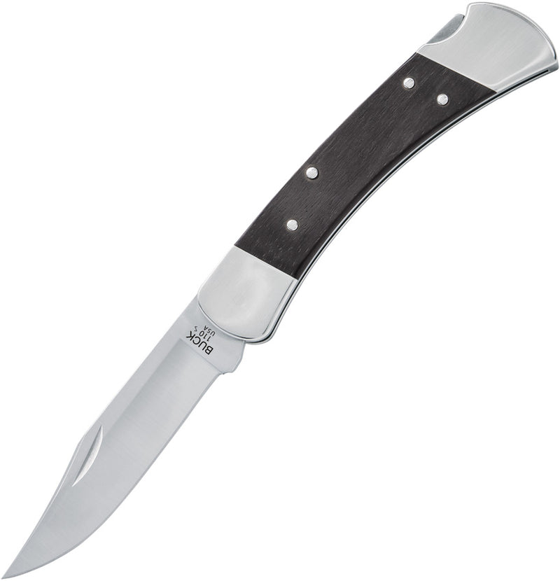Buck 110 Slim Heritage Nickel Folding Knife [14527] — view 1