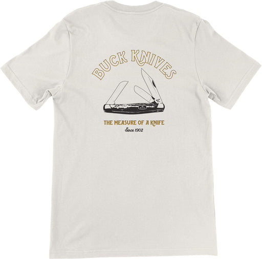 Buck Measure of a Knife Natural Cotton T-Shirt [13434-LRG] - product view 1