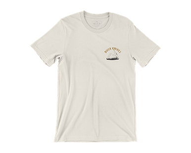 Buck Measure of a Knife Natural Cotton T-Shirt [13434-LRG] - product view 3
