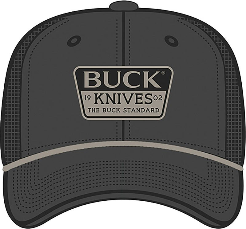Buck Embroidered Patch Charcoal [14249]