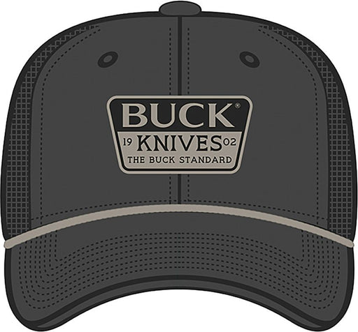 Buck Embroidered Patch Charcoal [14249]