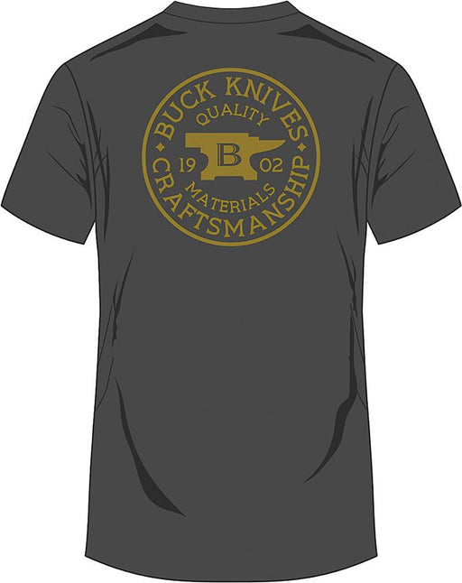 Buck Coin Badge T-Shirt Gray XL [14279]