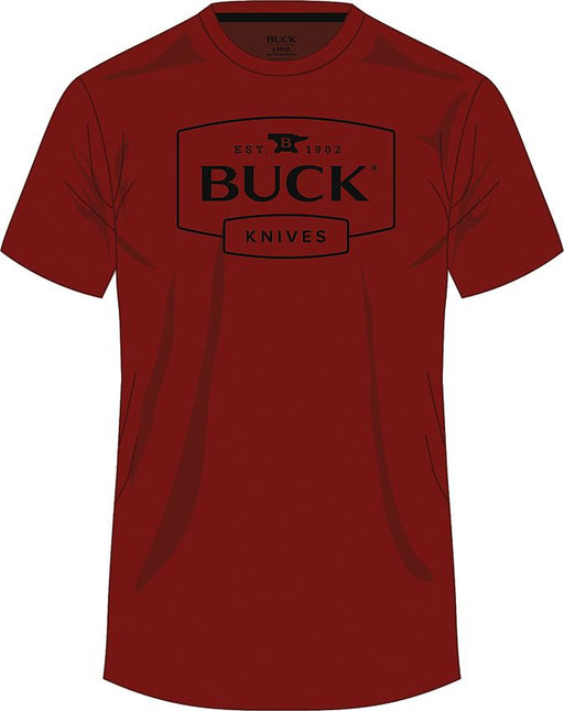 Buck Logo T-Shirt Red XL [14314]