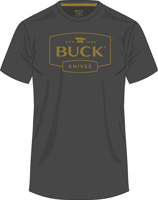 Buck Logo T-Shirt Gray 2XL [14336]