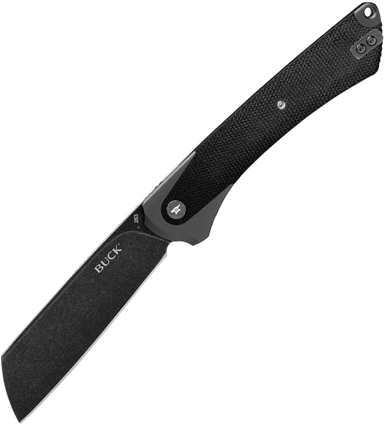 Buck HiLine XL Black Micarta (3.75" D2 tool steel) Folding Knife [13553] - product view 1