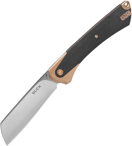 Buck HiLine XL Black Micarta (3.75" D2 tool steel) Folding Knife [13557] - product view 1