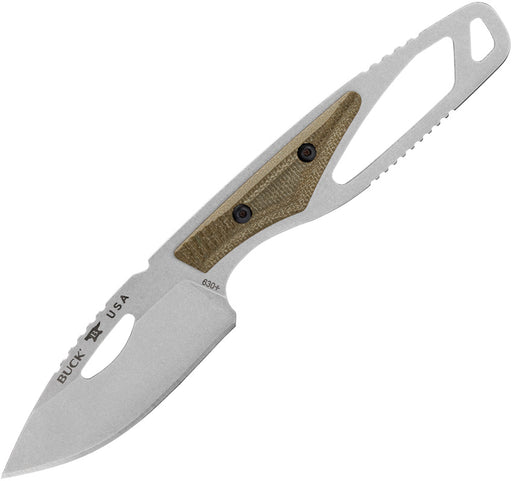 Buck 630 Paklite 2.0 Hide Pro GRN Green Micarta (2.75" S35VN stainless) Fixed Blade Knife [13498] - product view 1