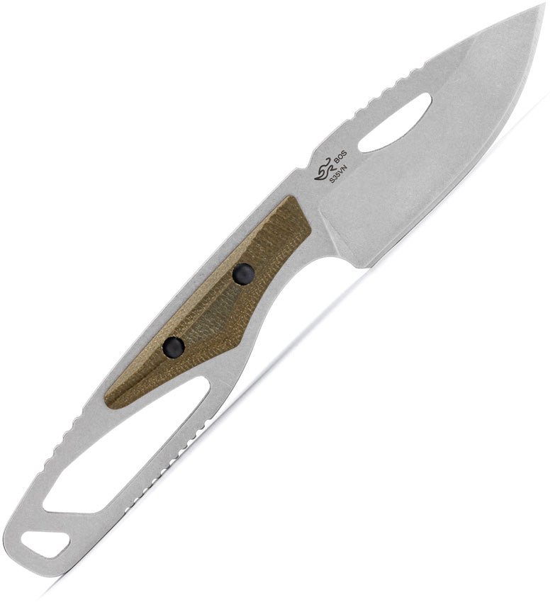 Buck 630 Paklite 2.0 Hide Pro GRN Green Micarta (2.75" S35VN stainless) Fixed Blade Knife [13498] - product view 3