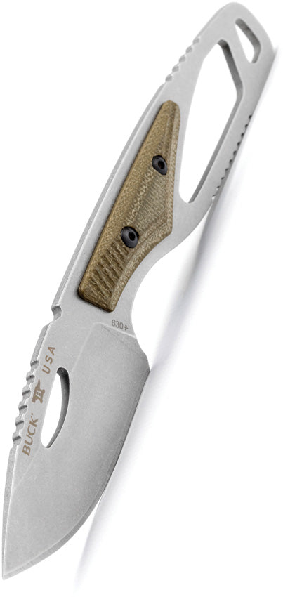Buck 630 Paklite 2.0 Hide Pro GRN Green Micarta (2.75" S35VN stainless) Fixed Blade Knife [13498] - product view 5