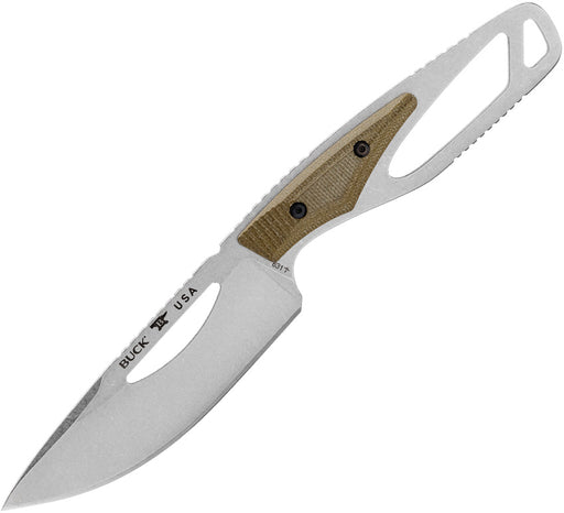 Buck 631 Paklite 2.0 Field Fixed Blade Knife Gr Green Micarta (4.00" S35VN stainless) [13503] - product view 1