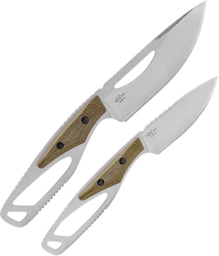 Buck PakLite Field Kit Pro S35VN OD Green Micarta Two-Knife Set [13820] - product view 2