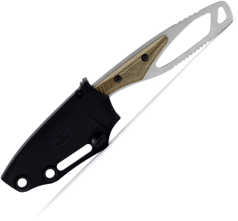 Buck 635 Paklite 2.0 Cape Pro GRN Green Micarta (2.75" S35VN stainless) Fixed Blade Knife [13508] - product view 3