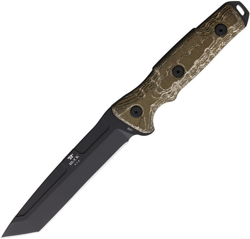 Buck Ground Combat Tanto Green Micarta (5.50" 5160 carbon steel) Fixed Blade Knife [0893BO-B] - product view 1