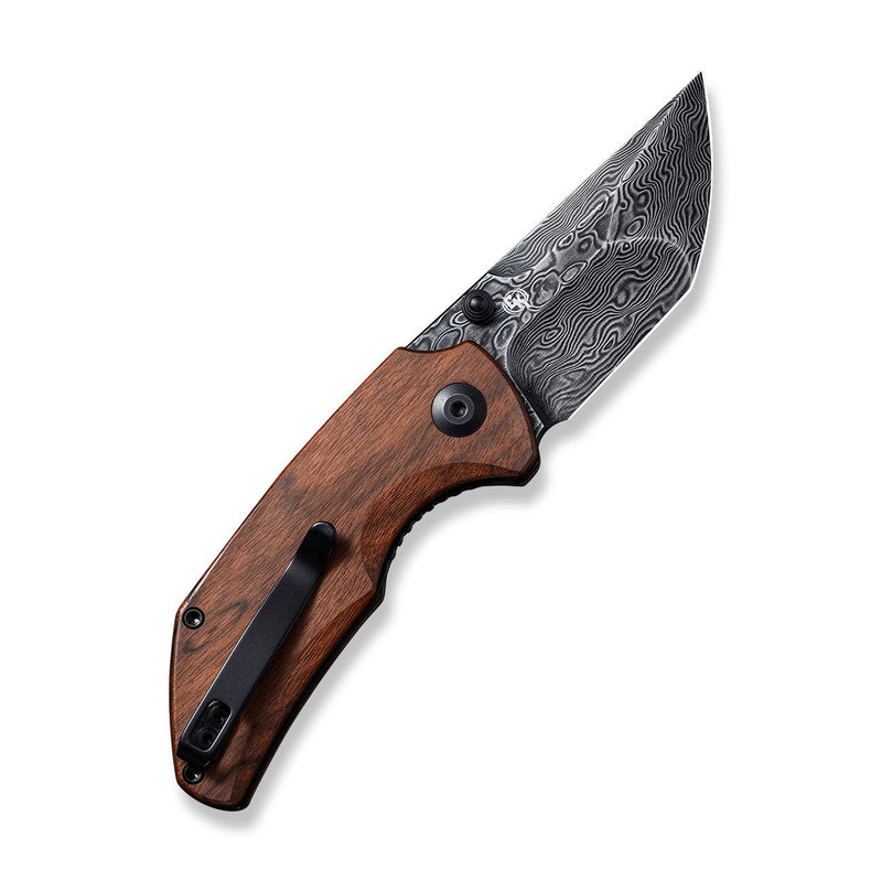 Civivi Thug 2 Cuibourtia Wood (2.69" Black Hand Rubbed Damascus) Folding Knife [C20028C-DS1] - product view 7