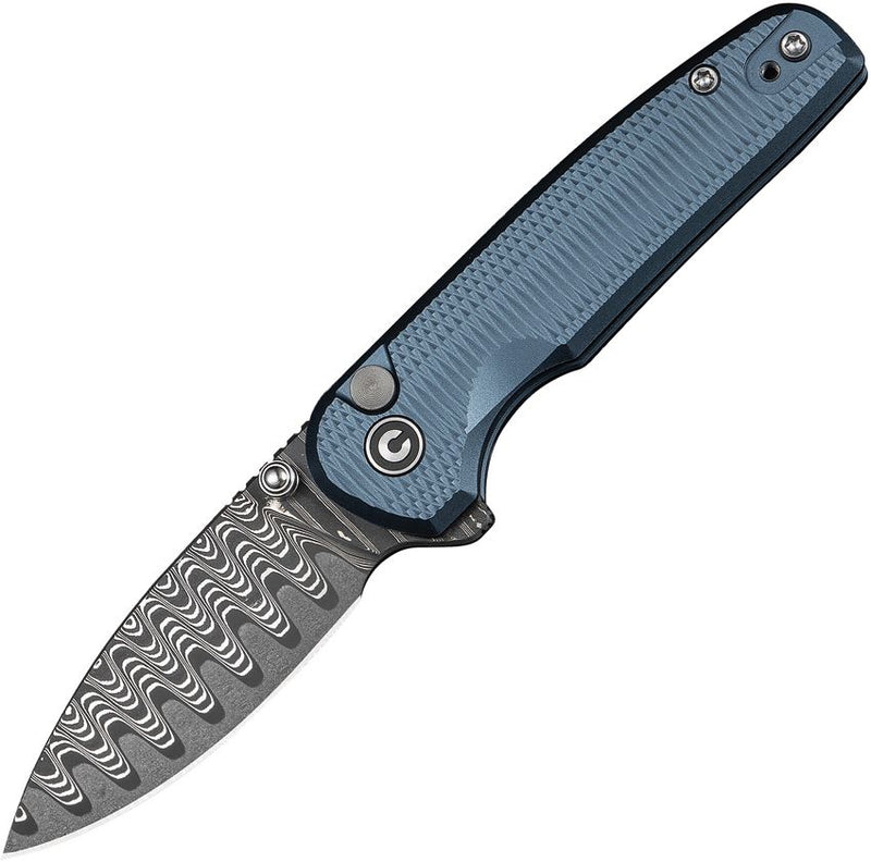 Civivi Mini Shakan Button Lock Blue Folding Knife [C20052F-DS1]