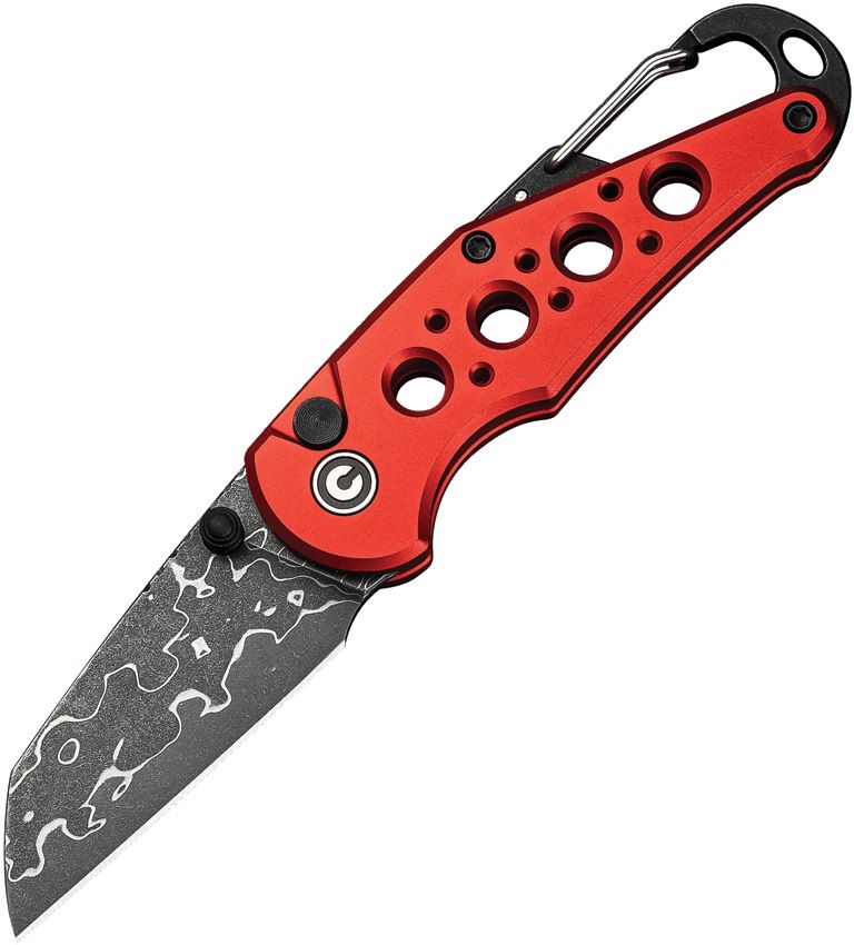 Civivi Pragma Button Lock Red Folding Knife [C23062B-DS1]