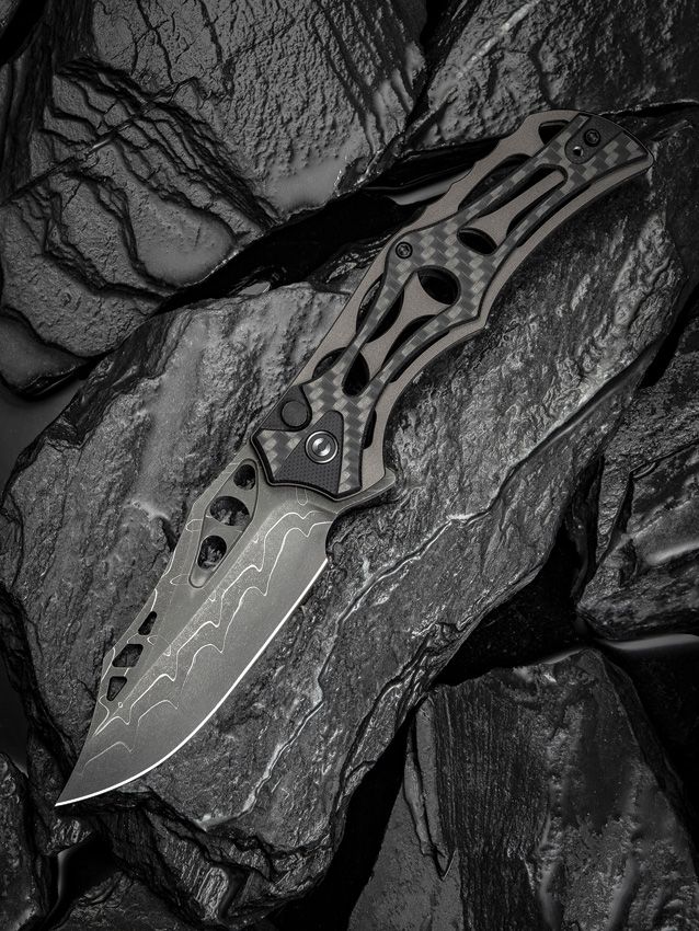 Civivi Biophase Button Lock CF Dam Folding Knife [C23083C-DS1]