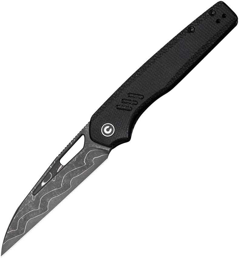 Civivi Guile Linerlock Black Dama Folding Knife [C24062B-DS1]