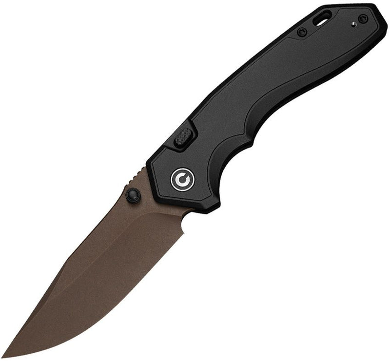 Civivi Brova Top Linerlock Brn/Blk Folding Knife [CE25093-2]