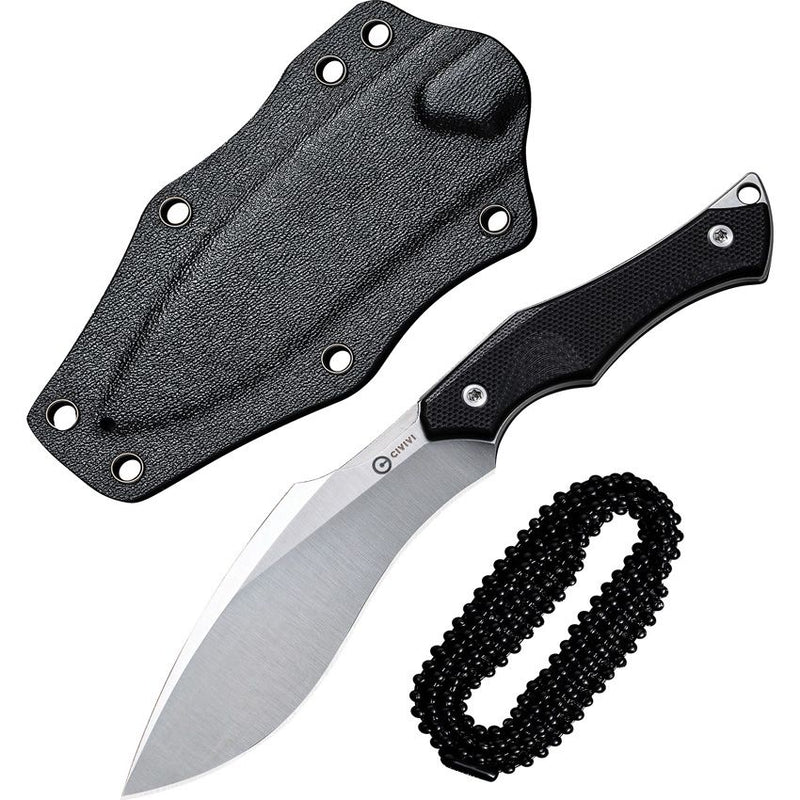 Civivi Vaquita II Neck Fixed Blade Knife Black [C047C-1]